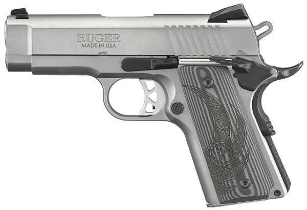 Пистолет Ruger SR1911 Officer-Style с рамкой из нержавеющей стали
